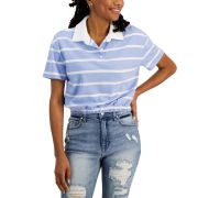 Crave Fame Juniors’ Striped Ruby Shirts B4HP