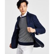 Tommy Hilfiger Men’s Modern-Fit Navy Weave Sport Coat 40R B4HP $295