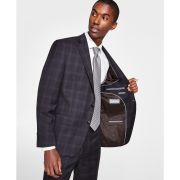 Michael Kors Men Classic-Fit Wool-Blend Suit Separate Jacket Charcoal B4HP $450