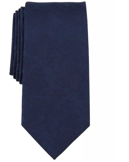 Michael Kors Men's Carman Classic Floral Tie Navy OS B4HP