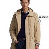 Polo Ralph Lauren Men Packable Marsh Coat 2XL Water-Repellent $398 MISSING LOGO