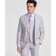 Bar III Men’s Slim-Fit 100% Linen Suit Jackets Gray B4HP $360