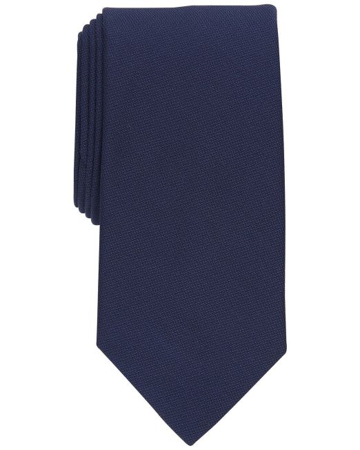 Perry Ellis Men's Connor Classic Solid Tie Navy OS B4HP