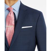 Tommy Hilfiger Men’s Modern-Fit Flex Plaid Wool Suit Jacket Navy 44XL B4HP $450