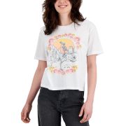 Rebellious One Juniors’ Desert Flower Graphic-Print T-Shirt White XSmall B4HP