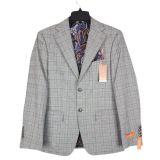 Tallia Men's Slim-Fit Wool Suit Separate Jacket Cream Brown B4HP $425