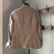 Bar III Men’s Slim-Fit Linen Suit Jackets Tan Pinstripe 36R B4HP $360