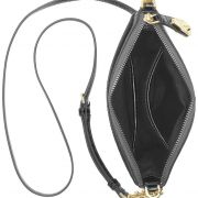 Calvin Klein Statement Series Lock Bucket Top Zip Crossbody Leather Bag B4HP