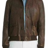 Dylan-Gray-Mens-Brown-Leather-Baseball-Coat-Bomber-Jacket-Outerwear-698-B4HP-114494607310