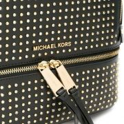 MICHAEL Michael Kors Studded Zip-Up Back pack Leather MSRP $398 B4HP