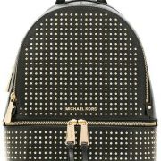 MICHAEL Michael Kors Studded Zip-Up Back pack Leather MSRP $398 B4HP