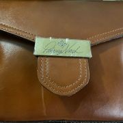 Women Patricia Nash Heritage Ardea Leather Crossbody Tan B4HP Msrp $169