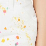 women Juniors Dickies Cotton Paint Splatter High-Rise Carpenter Pants