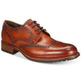 395-Mens-Massimo-Emporio-Cap-Toe-Brogue-Oxfords-cognac-Size-US-75-M-114494612931