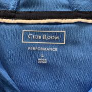 Club Room Performance Men's Short Sleeve Sporty Hoodie Blue Tshirt large $49.50