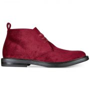 Men's INC International Concepts Salem Velvet Chukka Boots WINE Red