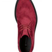 Men's INC International Concepts Salem Velvet Chukka Boots WINE Red