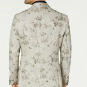 Tasso Elba Men's Classic-Fit Bamboo-Print Linen Suit Size Medium $119