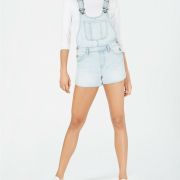 Women Juniors STS Blue Sienna Cotton Shortalls size 29 Distressed Summer Collect