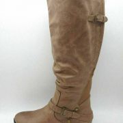BareTraps Womens Yanessa Almond Toe Knee High Fashion Boots 6 M BRUSH BROWN