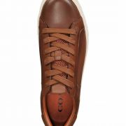 COACH Men's C126 Low-Top Lace Up Leather Sneakers Brown 2 sizes B4HP
