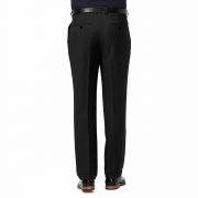 Haggar Premium Comfort Expandable-Waist Classic-Fit Pleated Dress Pants 42 x 29