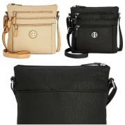 Women NWT Giani Bernini Pebble PVC Basic Crossbody Bags 2 Colors B4HP