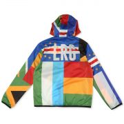 LRG Men's United Nations Graphic thin Jacket Multicolor size small