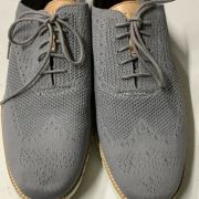 Men's Cole Haan Zerogrand StitchLite Oxford Ironstone Wool Natural Gray Size 12