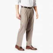 Mens Dockers Best Pressed Signature Khaki Relaxed Fit Pleated pants
