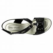 Women Easy Street Excite Ring Ornament Slingback sandals size 9 M BLACK
