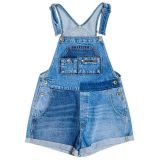 Women-Juniors-SuperDry-DENIM-CUT-OFF-DUNGAREES-Summer-Collection-114491411083