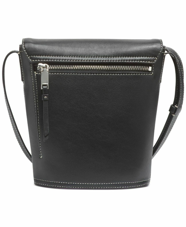 Calvin Klein Lock Leather Bucket Bag Black Limited Edition Gems MSRP $298 B4HP