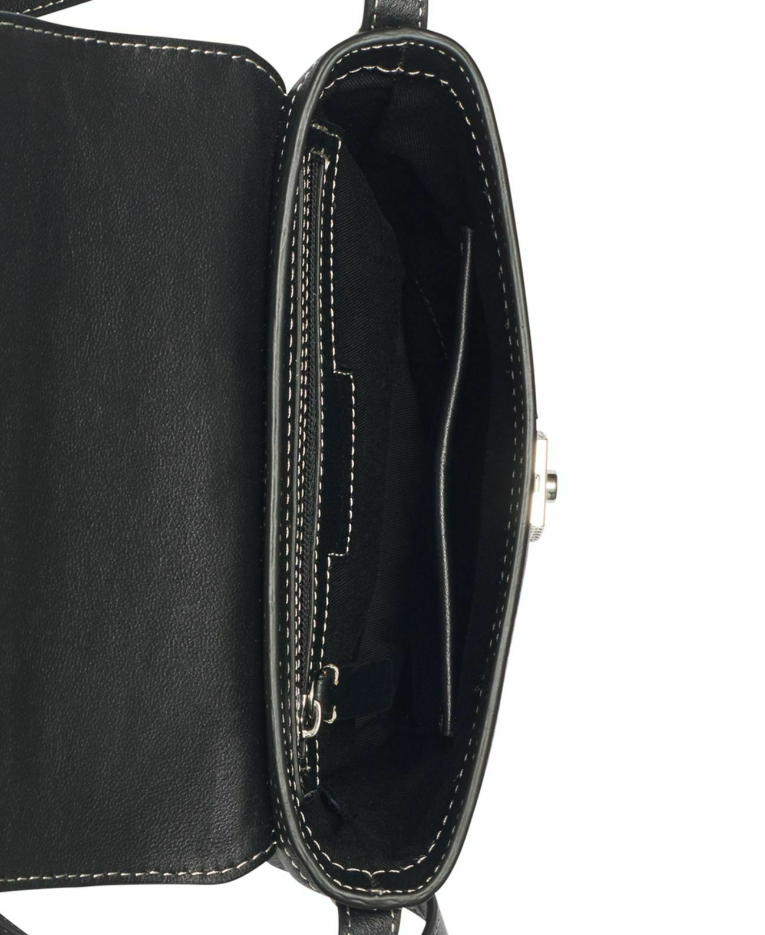 Calvin Klein Lock Leather Bucket Bag Black Limited Edition Gems MSRP $298 B4HP