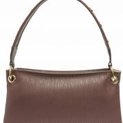 Calvin Klein Raya Demi Shoulder Bag Faux Leather Color Walnut B4HP
