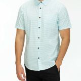 Hurley-Mens-Southside-Shirt-Stripes-Dots-Summer-All-Cotton-Shirt-XL-114494634224