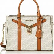 MICHAEL Michael Kors Nouveau Hamilton North South Large Tote Vanilla/Acorn B4HP