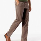 Mens-Dockers-Workday-Khaki-Slim-Tapered-Fit-Size-30-x-32-Color-Dark-Pebble-114491238544