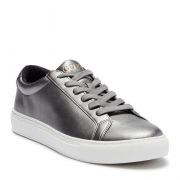 Mens GUESS Barette low top lace-up sneaker silver size 10 M