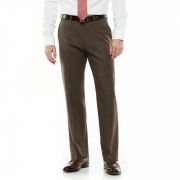 Van Heusen Ultimate Traveler Straight Fit Non-Iron Flat Front Dress Pants $65 MR