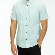 Hurley Men's Southside Shirt Stripes & Dots Summer All Cotton Shirt XL