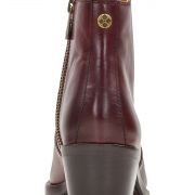 Women Patricia Nash Suzanna Zip Up leather Studded Booties Merlot Size 7M B4HP