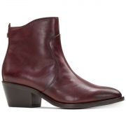 Women Patricia Nash Suzanna Zip Up leather Studded Booties Merlot Size 7M B4HP
