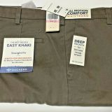 Clearence-Dockers-Stretch-Easy-Khaki-Straight-Fit-Flat-Front-All-Motion-Pants-114491221645