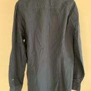 Dylan Gray Mens Navy Poplin Long Sleeve Button-Down Shirt B4HP