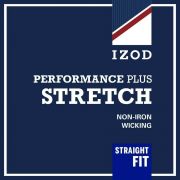 Mens IZOD Peformance Plus Stretch Chino Pants Straight-Fit Flat-Front  Non-Iron