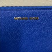 NWT Michael Kors Jet Set Large Flat Multi-function Phone Leather Wallet/Wristlet