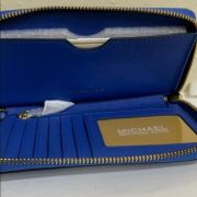 NWT Michael Kors Jet Set Large Flat Multi-function Phone Leather Wallet/Wristlet