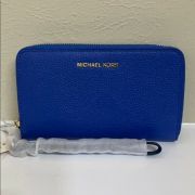 NWT Michael Kors Jet Set Large Flat Multi-function Phone Leather Wallet/Wristlet
