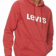 Men's Levi's Logo Graphic Pull-Over Hoodie Black B4HP